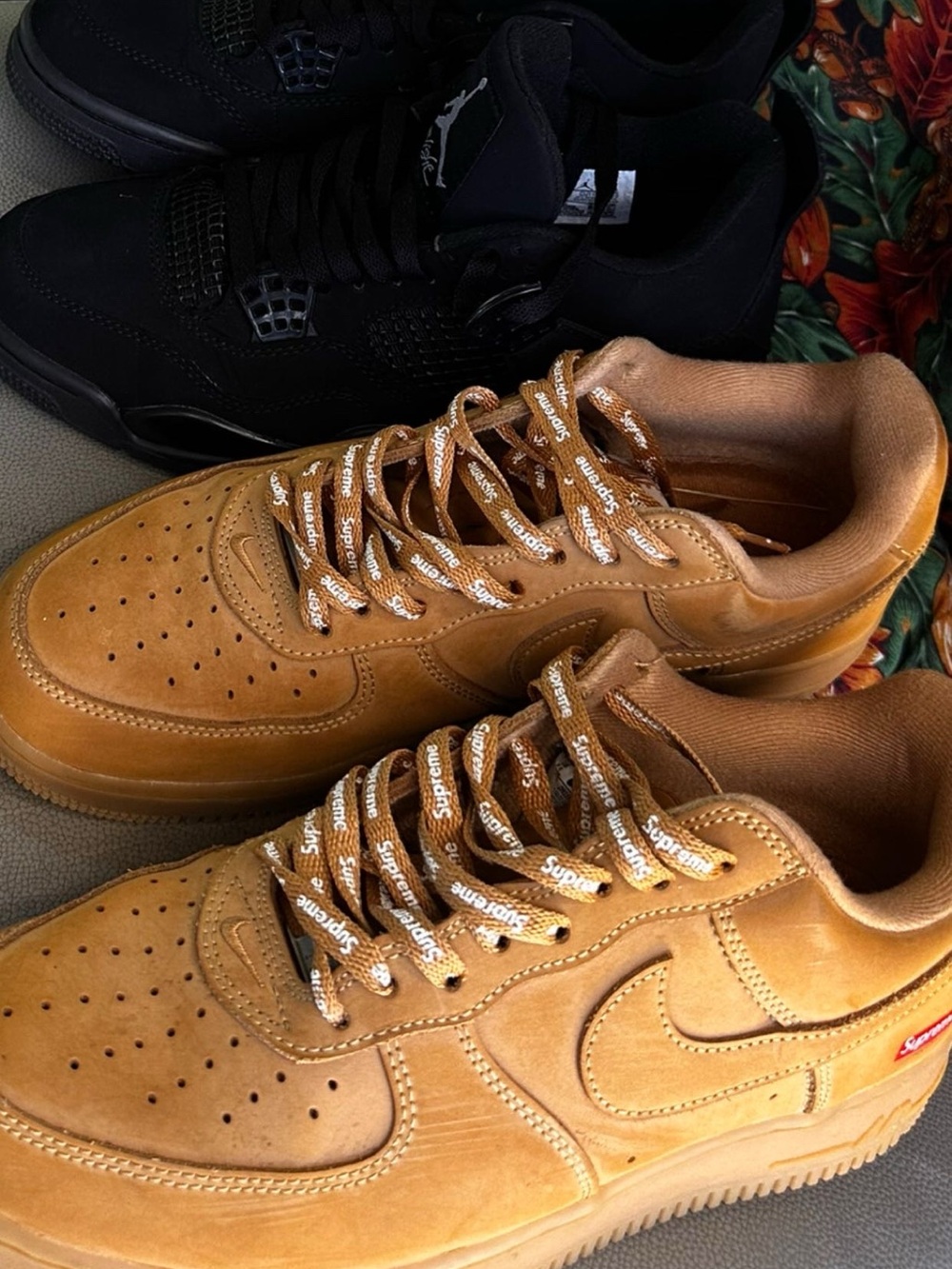 Supreme Men’s Sneakers in Wheat Brown Suede